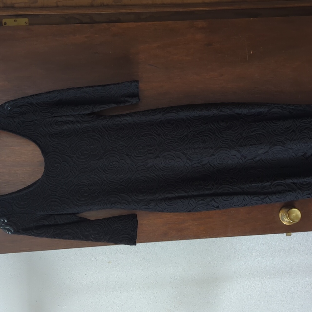 Women's black lace dress size medium